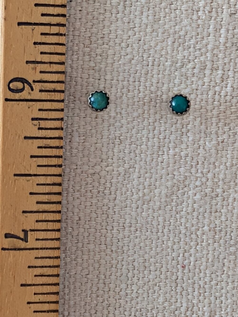 Vintage 925 silver turquoise stud earrings